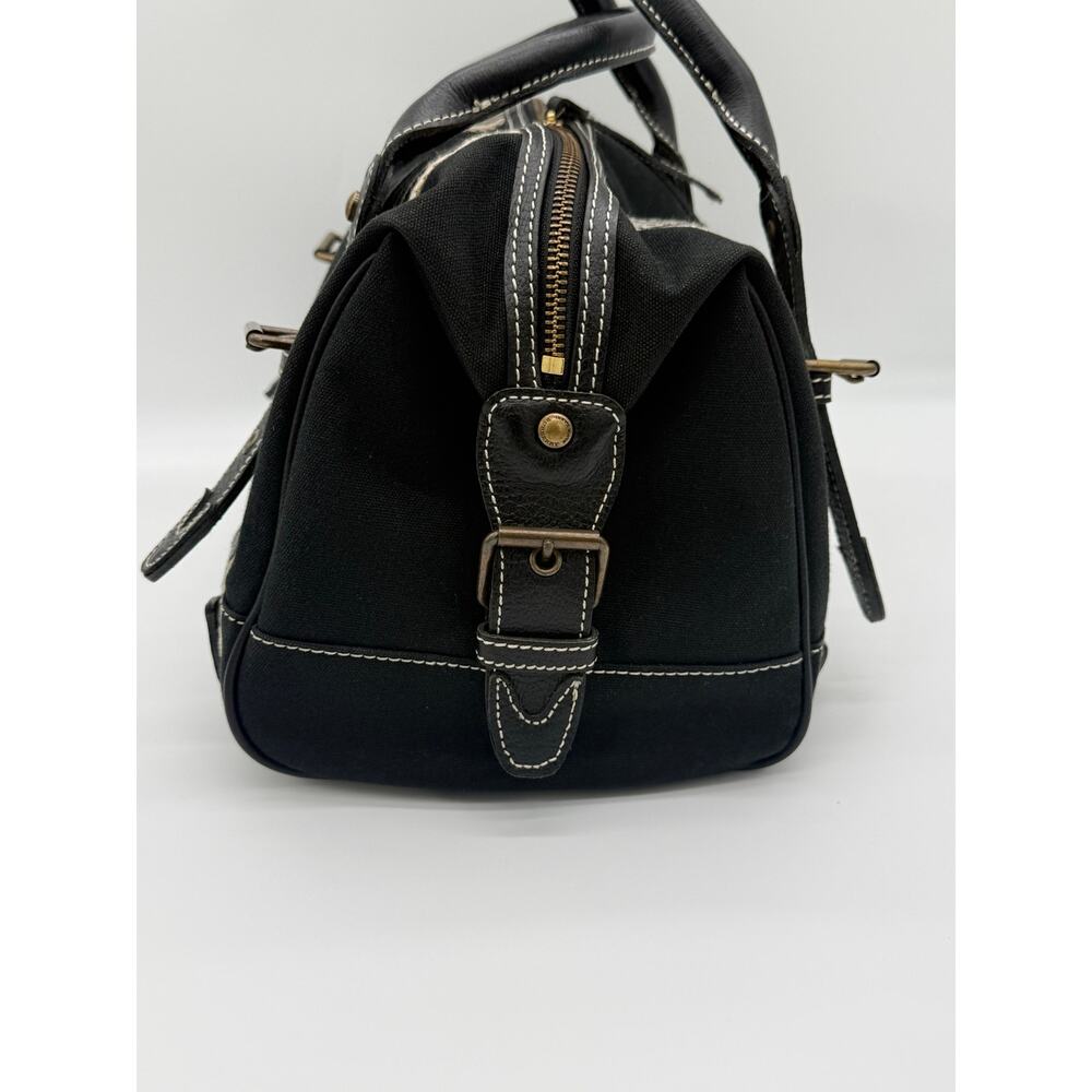 Burberry London Blue Label Black Canvas Leather Mini Boston Duffle Handbag - Picture 7 of 14